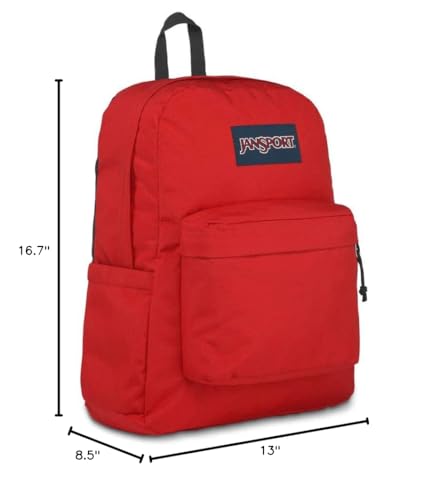 Image of JanSport Superbreak Backpack - Durable, Lightweight Premium Backpack, Red Tape