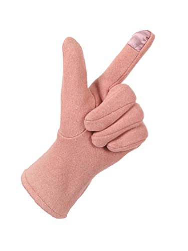 Image of FabSeasons Slim warm Winter Gloves For Women, with velvet lining inside for cold weather, Touchscreen enabled index finger, also ensures a Smooth Driving /Riding Experience