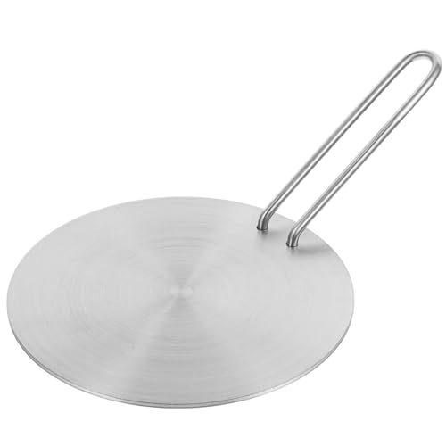 DIYEAH Difusor de Calor de Acero Inoxidable para Cocina Eléctrica y Gas Placa Adaptadora para Estufas de Inducción y Superficie de Cocción Distribuidor Uniforme y Resistente
