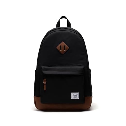 Herschel Heritage Black/Tan Backpack