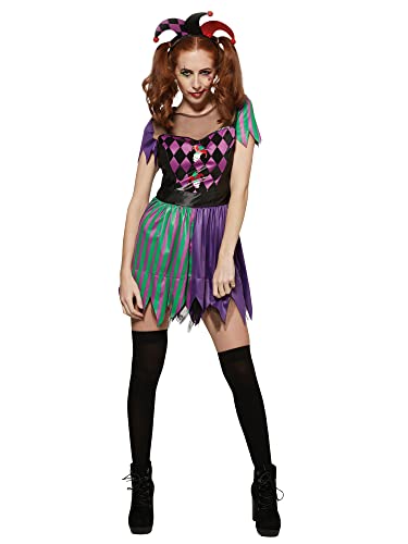 Rubie's Costume d'Halloween officiel Harlequin Jester pour femme, thème cirque effrayant, taille M...