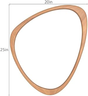 WallBeyond Asymmetrical Mirror, Irregular Wall Mirror for Bathroom, Wall Mirrors Decorative for Bedroom Living Room Entryway Hall, Unique Wall Mirror 25" x 20"