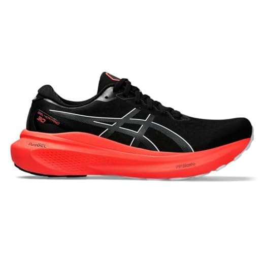 ASICS Tênis de corrida masculino Gel-Kayano 30, Preto/cinza, 47