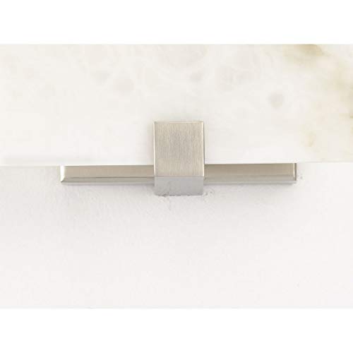Image of Progress Lighting LED Alabaster Stone Brushed Nickel ADA Wall Sconce 8.50x8.00x8.00