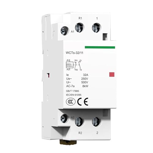 Contacteur domestique WCTs commande de chauffe-eau et interrupteur modulaire 32A 2NO