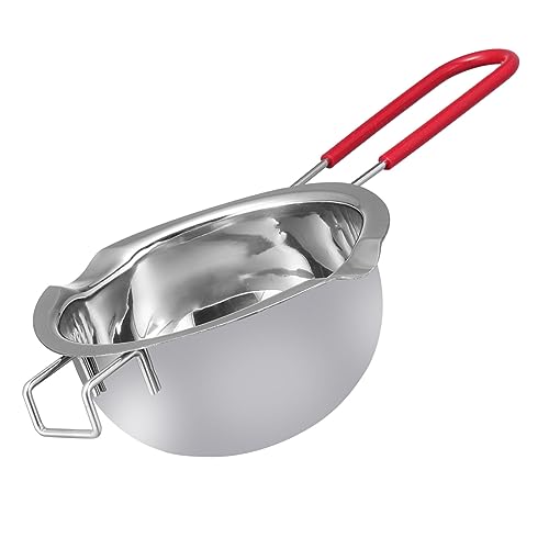 TIDTALEO 1pc Stainless Steel Chocolate Melting Pot Handle Material Butter and Cheese Warmer for Candy Melting for Wax and Ergonomic Design