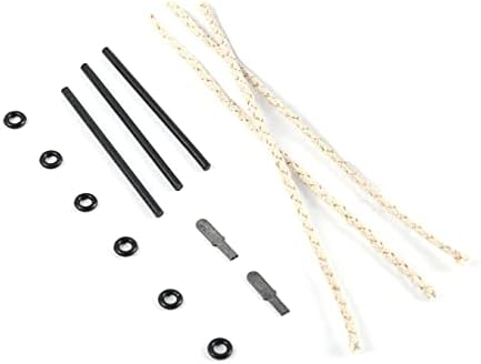 YUSUD Permanent Match Accessories, Never Ending Matchstick Parts, Forever Matches Strike Anywhere Replaceable Kit Included Scrapers, Flint Fire Starter Rods, Wicks and Sealed Waterproof Rubber Rings