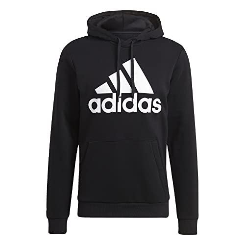 Sweat à capuche homme adidas original en polaire noire pour style urbain et sport d'hiver