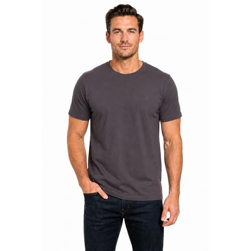 Image of Men's 100% Cotton Crew Neck T-Shirt | Regular Fit | Soft & Breathable | Casual Everyday Wear