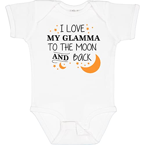 inktastic I Love My Glamma To the Moon and Back Baby Bodysuit