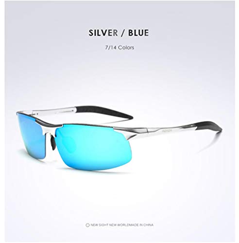 Lunettes de soleil de conduite pour hommes cadre alu rétro