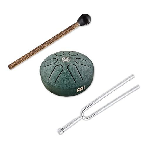 Mini tambour de langue en acier Meinl Sonic Energy en la majeur avec diapason Keepdrum