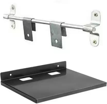 Combo of 14-40" LCD Moving Wall Bracket with Heavy Duty Set Top Box Self Fixed TV Mount