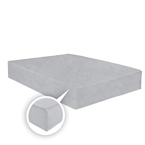 ARLINENS Thermal Flannelette Fitted Sheet 25cm 100% Brushed Soft Cotton Available in 7 Colours (Grey Single)
