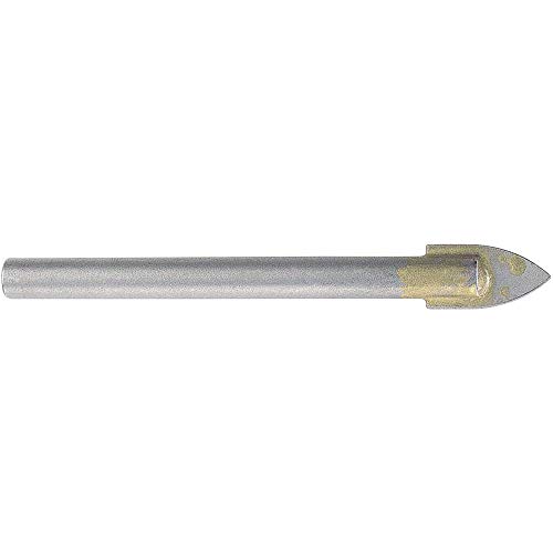 wolfcraft Broca para Cristal y Azulejos, Ø 6 mm - Punta de Carburo