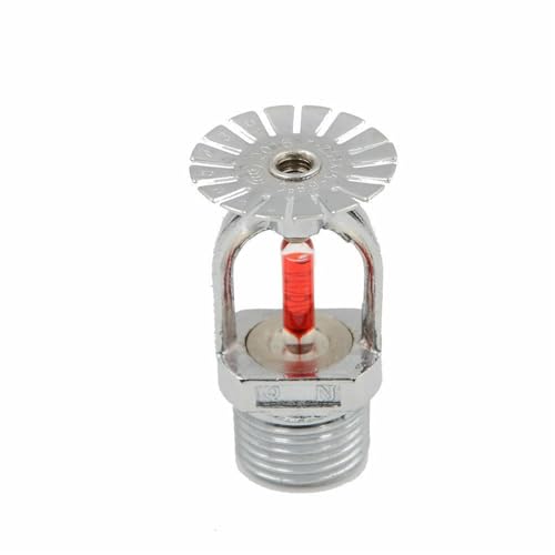 Fire Sprinkler Heads 68°C 155°F Pendent Type Alloy Material Red Glass Bulb Quick Response Sprinkler System