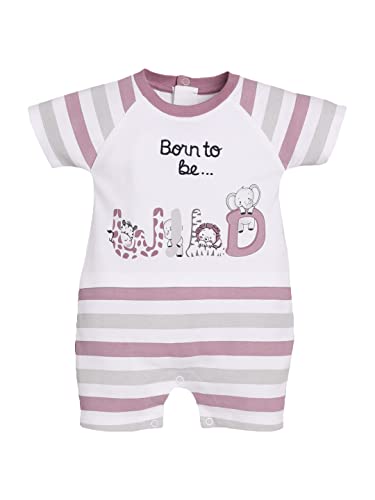 BABY GO 100% Pure Cotton Half Sleeves Romper for Baby Boys