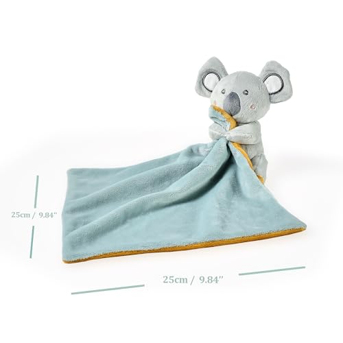 Image of CREVENT Cozy Plush Baby Security Blanket, Soft Animal Lovey for Baby Girls and Boys, Comfort Blanket, Birthday Gift - Kaola