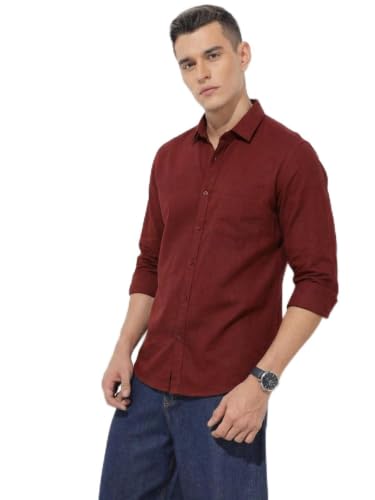 Image of Men Solid Good Color Shirt | Trendy Casual & Formal Wear | Comfortable Cotton Blend | Slim Fit Stylish Shirt