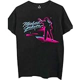 t shirt michael jackson femme Marque: Rockoff Trade Rockoff Trade Michael Jackson Neon, T-Shirt Homme, Noir (Black Black), Medium