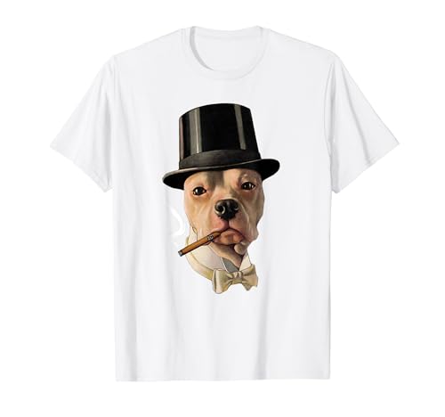 Smoking Dog in Top Hat Public Domain Art TPA Funny T�V���c
