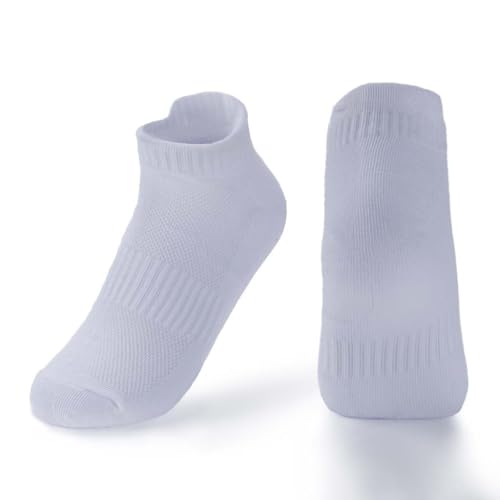 Unisex Athletic Ankle Socks - 6-Pair Multicolor (Black/Gray/White) Breathable Low-Cut Socks one size(8-14)3