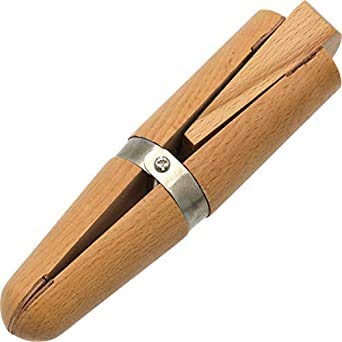 New 2 Pack Wooden Jewelers Ring Clamp Wood Wedge Leather Jaws Hand Tool Stone Setting Engraving Repair Jewelry Making Tool