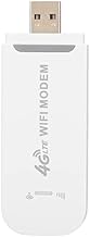 4G LTE USB WiFi Modem Dongle - Wireless Router with SIM Card Slot, 150Mbps High-Speed Mobile Internet Adapter, Supports 10...