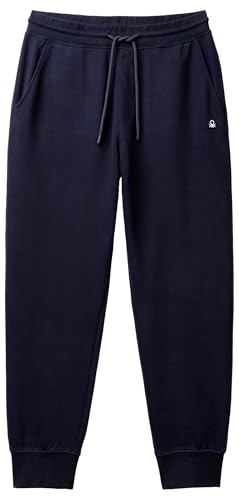 Pantalone lungo fit regular in felpa in cotone organico. Tasche alla americana e tasca a toppa dietro. Patch logo davanti sinistra