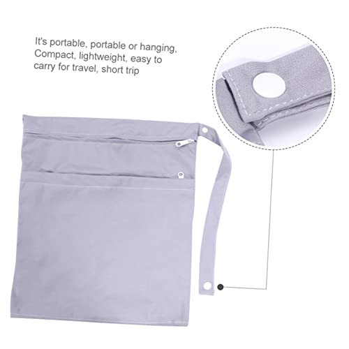 Bolsa Organizadora para Pañales Yardwe Gris 34x30 cm miniatura 6