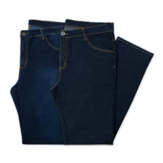 Kit 2 Calças Jeans Plus Size Tradicional Almix (54,Escuro e Médio)
