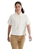 Arc'teryx Sima Shirt SS Women's | Breathable Short-Sleeve UPF 40 Hiking Shirt | Arctic Silk, Medium