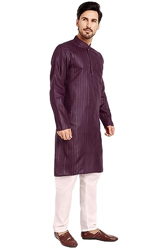Image of SKAVIJ Men's Casual Kurta Pajama Set Indian Traditional Ethnic Wear
