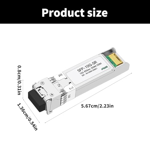 Módulo transceptor Ethernet SFP+ 10G 850nm MMF para redes de datos de alta velocidad 5