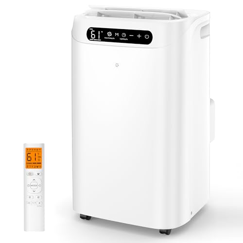 Humhold 14000 BTU Portable Air Conditioners, Remote Control, 3 in 1 Free Stand Smart Cooling Portable AC Unit with Dehumidifier, Fan, Cools Room up to 700 sq.ft, 24H Timer, Windows Sealing Kit