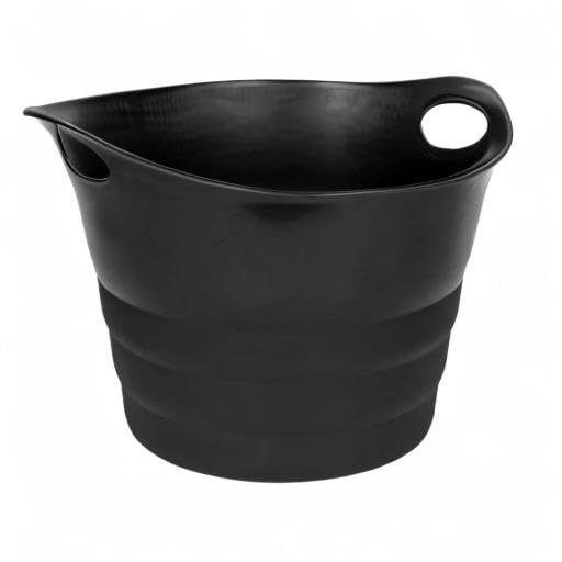 Kreher Set: 2 x Mehrzweckkorb 42 Liter, flexibel und strapazierfähig (Schwarz)