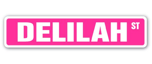 Delilah Street Sign Childrens Name Room Sign | Indoor/Outdoor | 18" Wide