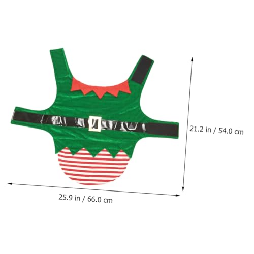 Disfraz para perro GLEAVI Christmas tamaño L verde miniatura 2