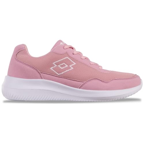 Lotto Connect, Scarpe da Ginnastica Unisex-Adulto, Bianco Lavanda, 38 EU