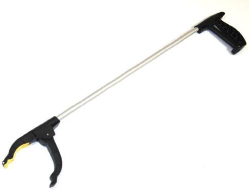 30" Pick Up Tool Aluminum Grabber Reacher w Pistol Grip and Magnetic Magnet Tip