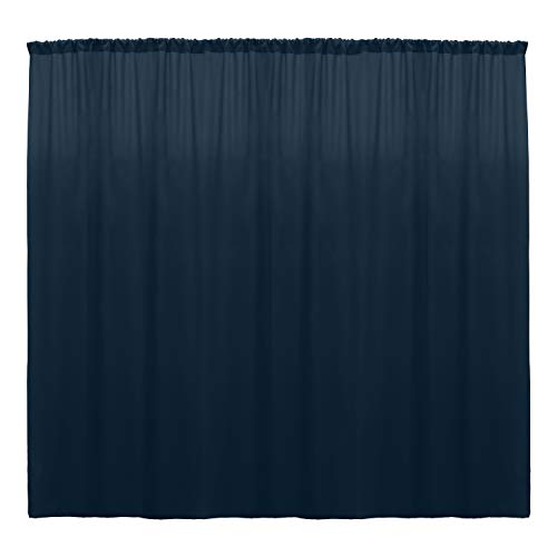 Ultimate Textile 8 ft. Polyester Backdrop Drape Panel, Wedgewood