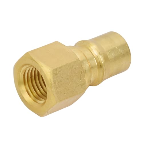 Image of Multi-Purpose Brass Hydraulic Quick Connect Nipple 1 /4 NPTF Compatible With Parker 60 Series Nipples BH2-61