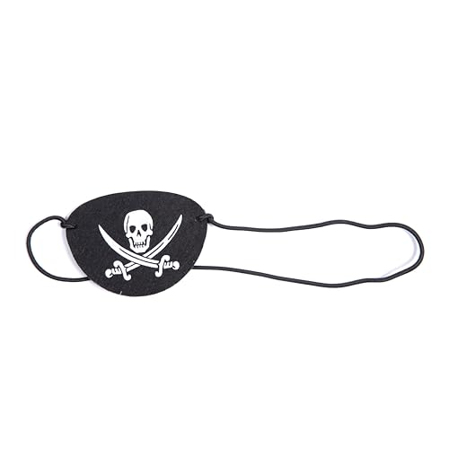 Toyseum 12 x Kids Pirate Eye Patch, Soft & Comfortable Felt, Fit Children of All Ages, Great for Boys & Girls Party Bag Fillers, Fancy Dress Parties, Cosplay, and School Events, Pack of 12