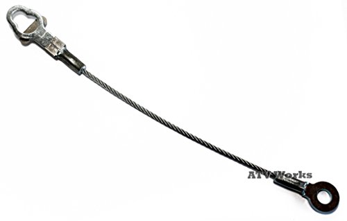 ATVWorks Compatible with Polaris 2005-2015 Ranger Tailgate (Tail Gate) Cable - Replaces 7081445 & 7081215