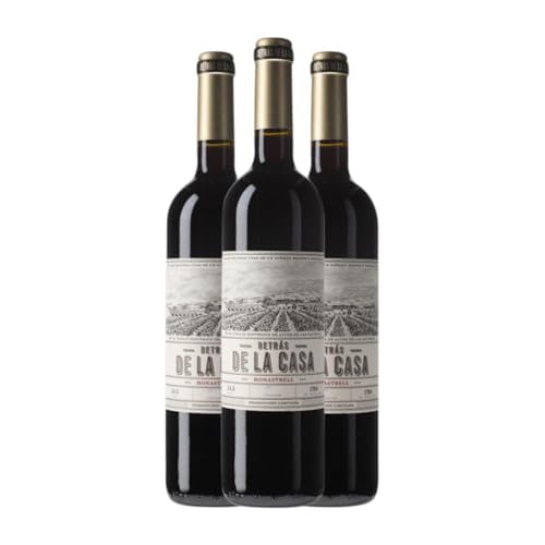 Uvas Felices Viña al Lado de la Casa Detrás de la Casa Monastrell Yecla 75 cl Vino tinto (Caja de 3 Botellas de 75 cl)