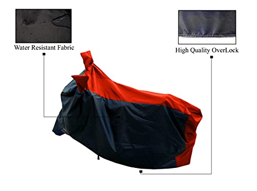 Image of All Season Bike Cover for New Suzuki V-Strom SX 250 Bike Cover with Water-Resistant and Dust Proof Premium 190T Fabric Red Stripe