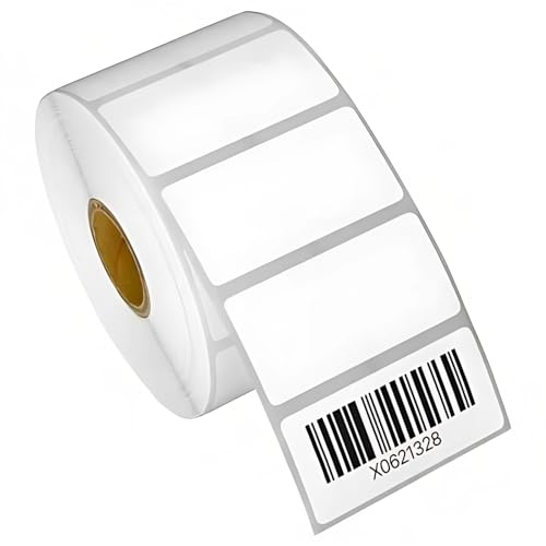 Image of 38x25 mm Direct Thermal Self Adhesive Barcode Labels Stickers 1.5 inch x 1 inch Inch for Printers Print MRP Product Etc 1000 Labels Per Roll (12 Pack(12000 Labels))