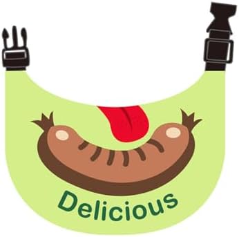 Dog Bandana Sausage Waterproof Cute Comfortable Dog Drool Bib Adjustable Bib Handkerchief Accessories for Small, Medium, Large and Extra-Large Dogs 2XL,Green