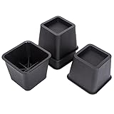 Uneed Bed Risers or Furniture Risers - Elevation in Heights 3 Inch Heavy Duty Risers for Bed, Table...