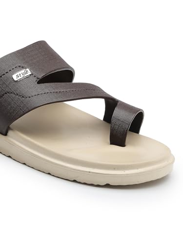 Image of ATHREE Slippers for Man Soft Lightweight | Chappal for Men Daily use Casual Slipper | Stylish Sleeper for Mens EVA Flip Flops Home use Gents Footwear for Man Pack of 1